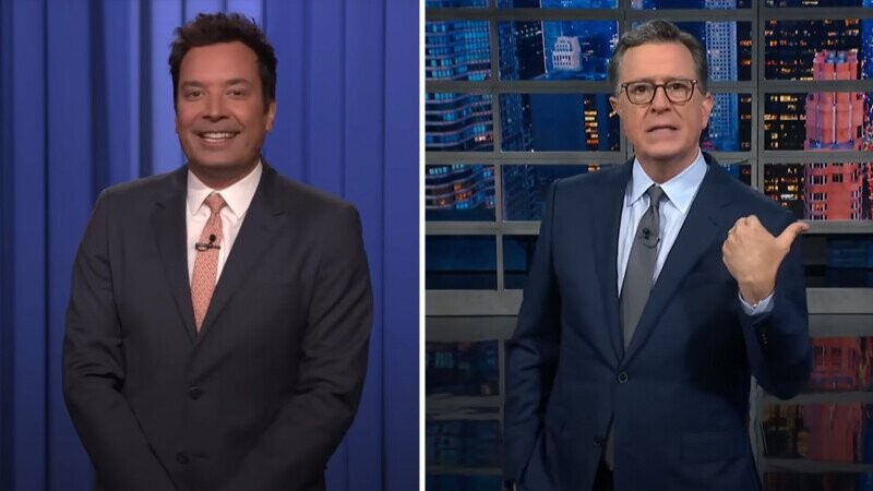 Stephen Colbert and Jimmy Fallon Pointed Their Viewers to Jimmy Kimmel Last Night