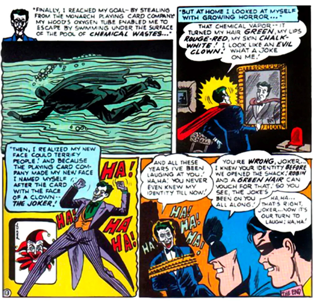 Joker origin comic