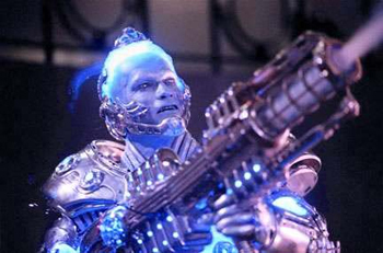 Mr. Freeze freezing