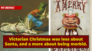 Victorian Christmas Cards Were Pure Merry Madness