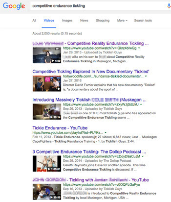 Google competitive endurance tickling A Vidos Images Nears Shopping Mone Seach soolis About 2.080 ite 10.15 seconds) 15.0 - Competitive Reality Endura