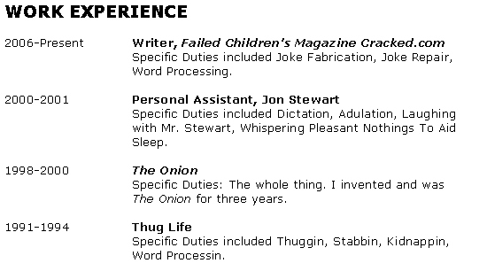 The 6 Most Effective Ways To Lie On Your Resume Cracked Com