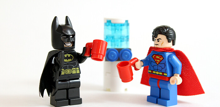 Batman and Superman Water Cooler