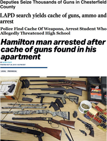 Deputies Seize Thousands of Guns in Chesterfield County LAPD search yields cache of guns, ammo and arrest Police Find Cache Of Weapons, Arrest Student