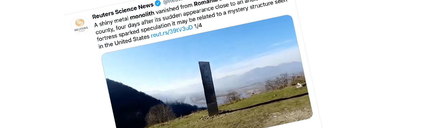 Another Mysterious Monolith Randomly Appears, Vanishes in Romania