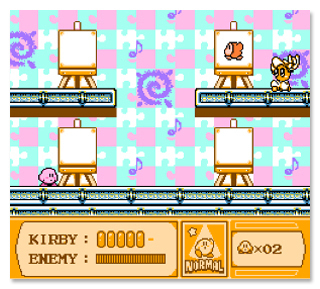 HIGOGE H HREIEC KIRBY : 00000 X02 ENEMY NORMAL