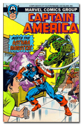 A CONELIEM yoe MEVSOAN ev MARVEL COMICS GROUP CAPTAIN AMERICA MEETS THE ASTHMA MOUSTER! A 