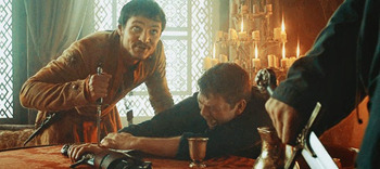 Oberyn stabbing a hand