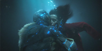 The Shape of Water kiss scene
