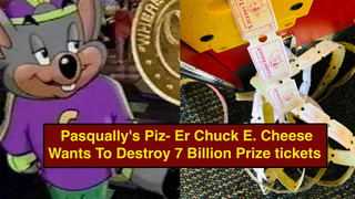 Broke Rat-Man Chuck E. Cheese Seeks To Destroy 7 Billion Prize Tickets