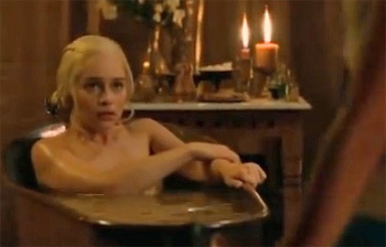 Dany in the bath