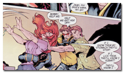 Jean. for God's sake, iet gor BOBBY HELD MEr WELD ME GET HER OFFr ier SHOW THEM Y STOMACH THEYLL STOPY IF 1 LICK THEI THEYLL KNOWI SUBMITY THEYLL KNOW