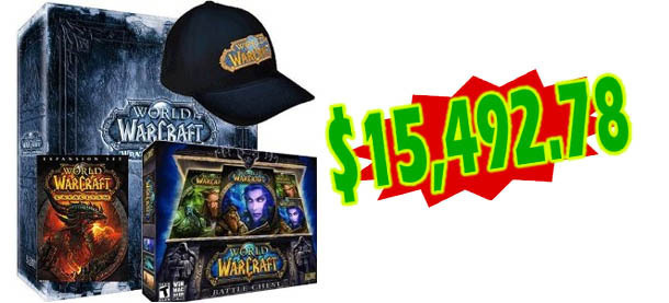 cWan WORLD WARCRAFT $5492.78 WORLD WARCRAFT CAAS wtaods 9 VORD WARRAFT LATO 