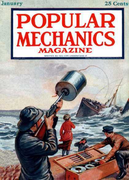 January 25 Cents POPULAR MECHANICS MAGAZINE Weni W 