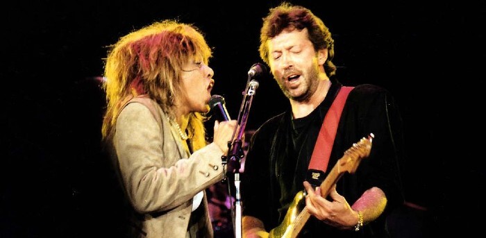 Tina Turner with Eric Clapton in 1987