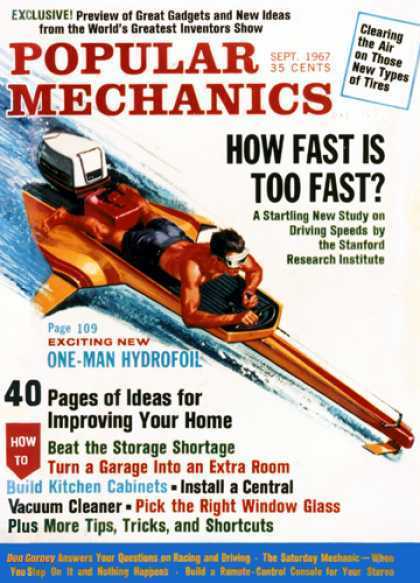 EXCLUSIVEI Preview of Great Gadgets and New Ideas from the World's Greatest Inventors Show Clearing POPULAR the Air SEPT 1967 on Those 35 CENTS New Ty