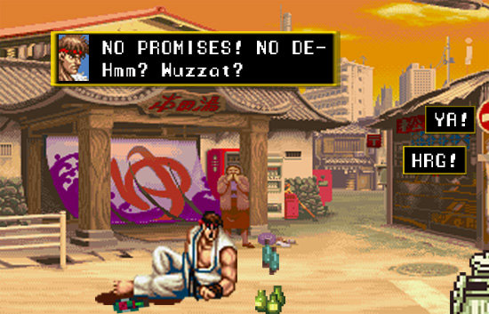 NO PROMISES! NO DE- Hmm? Wuzzat? YA! HRG!