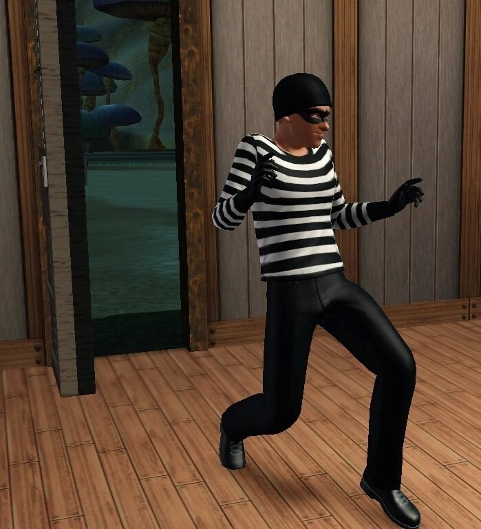 The burglar from The Sims 3