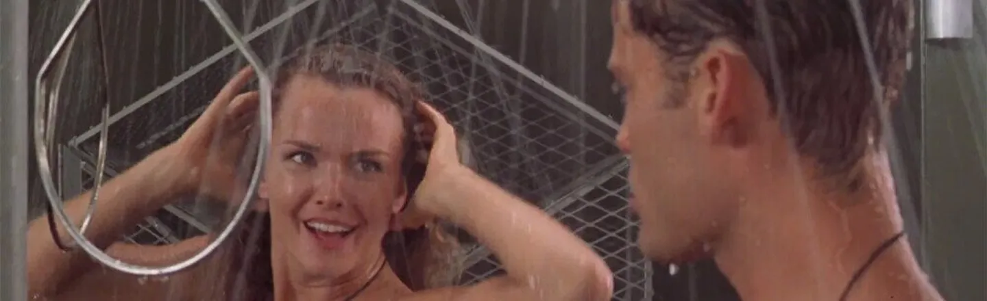 The Funny Arrangement Of The 'Starship Troopers' Shower Scene