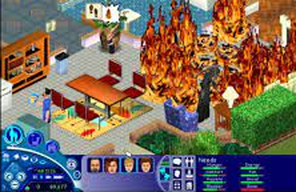 The Sims fire