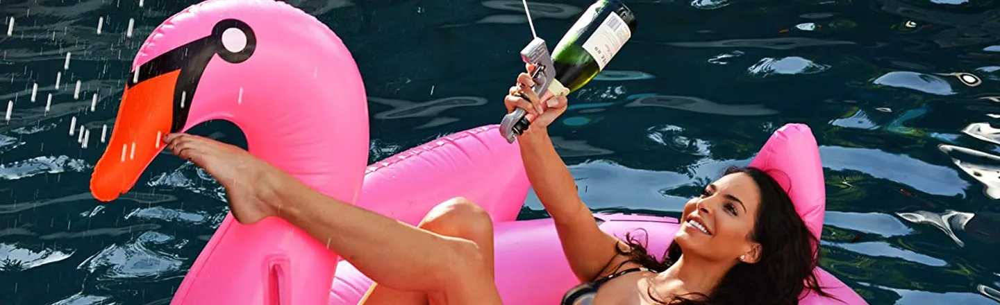 Beer From a Super Soaker? No. Champagne From the Bottle.