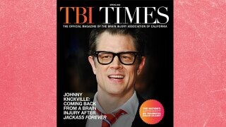 Johnny Knoxville Is Literally A Brain Injury Magazine's Poster Boy