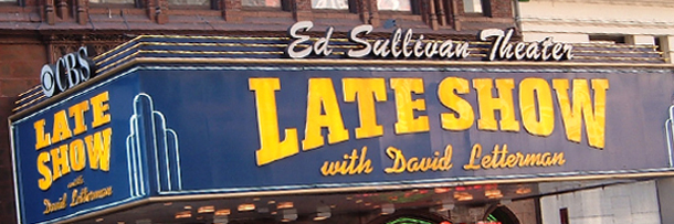 Ed Sullivan Theaten OCs Aule SHOW Har RaW with David Letterman Lo L