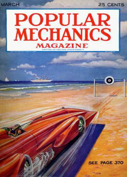 MARCH 25 CENTS POPULAR MECHANICS MAGAZINE mER se yO UESAI SEE PAGE 370 