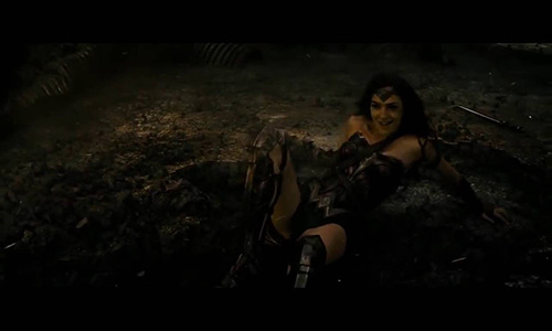 Wonder Woman smiling