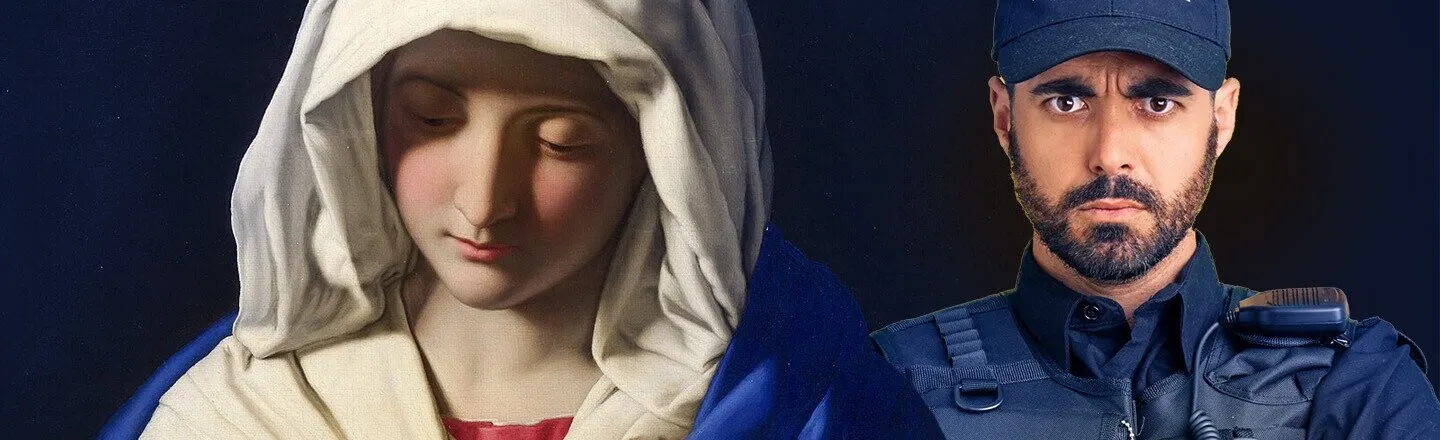 There’s a Very Direct, Very Colorful Line Between the Virgin Mary and the Police