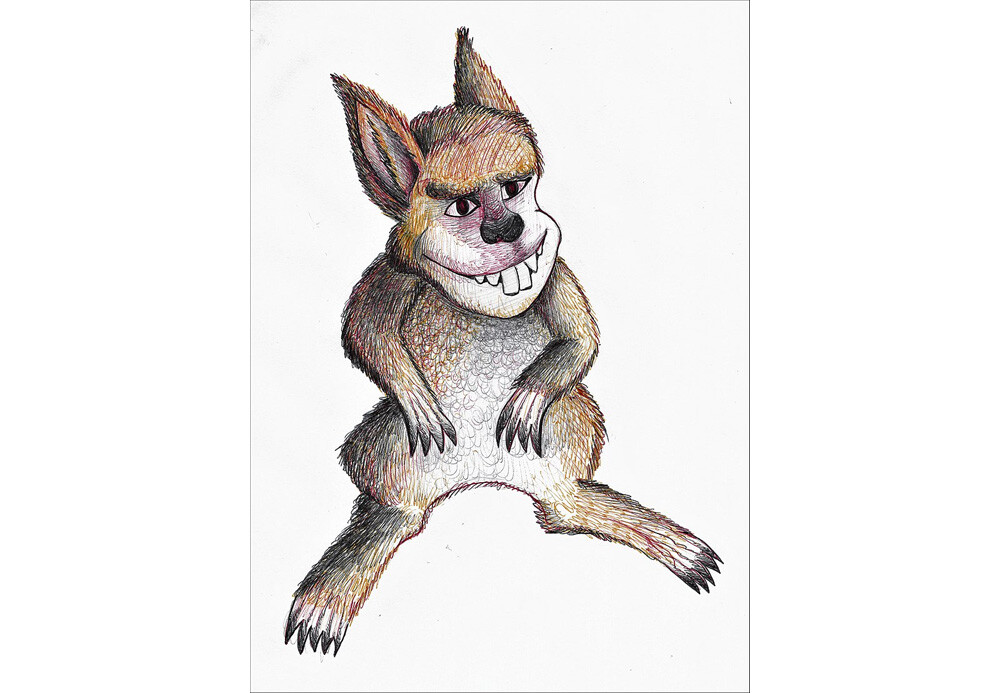 Artistic representation of a squasc.