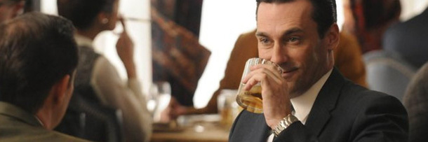 Don Draper drinking