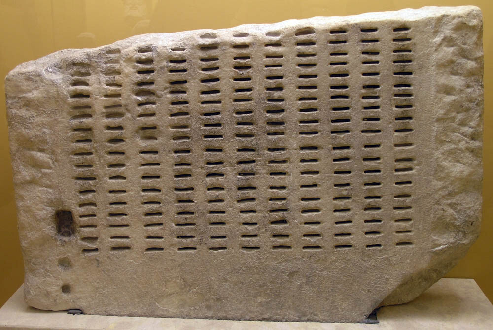 A kleroterion in the Ancient Agora Museum