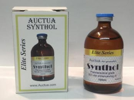 AUCTUA SYNTHOL Elite Series Series iie AuChua 4h rseglin SV8 Synthol N Elite Phersioceuges rade EO erhiancmnong O 100mi www.Auctua.comy 