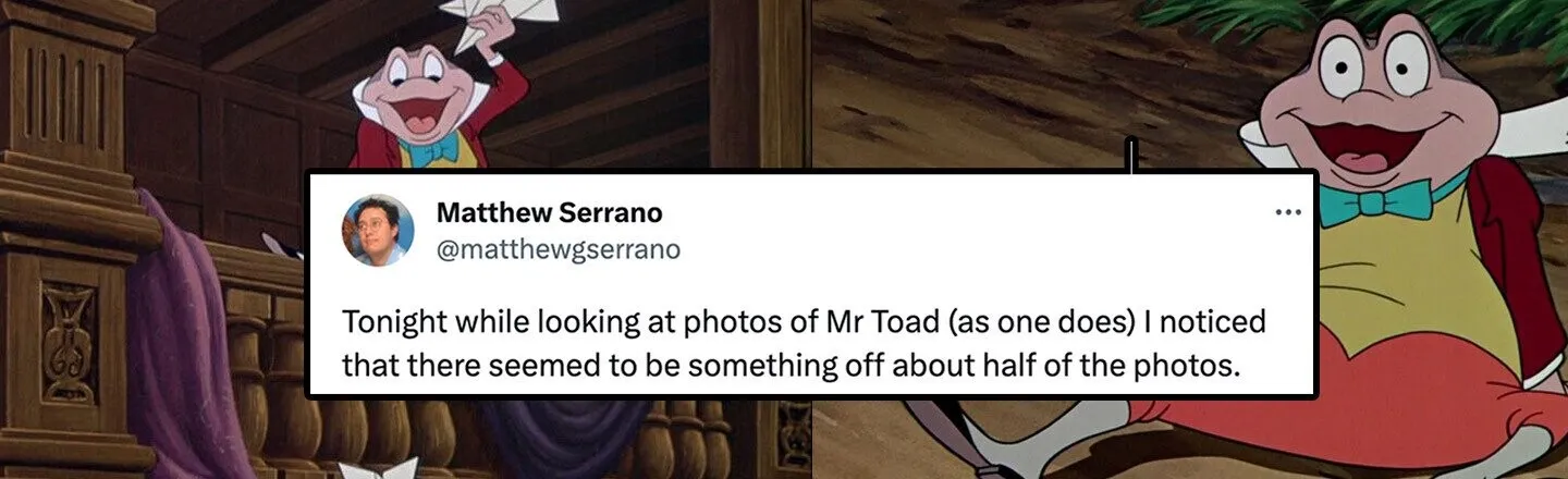 Disney Fan Discovers That Mr. Toad Has Been Flashing Disneyland Goers for 50 Years