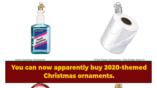 2020-Themed Christmas Ornaments Are Now A Thing, I Guess