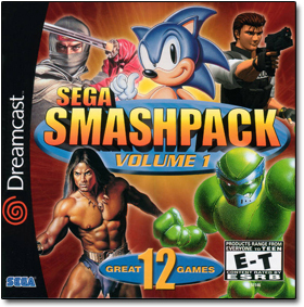 SEGA SMASHPACK VOLLUME 1 Drean 2 1O WTNE W EEN E-T GREAT CAMES SEOA