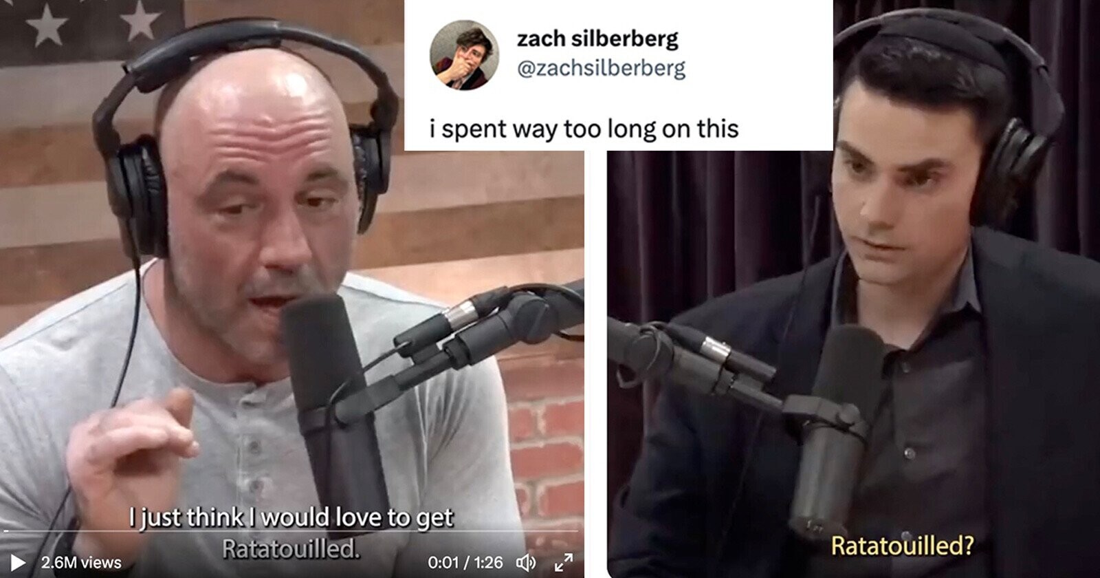 Joe Rogan and Ben Shapiro Argue ‘Ratatouille’ and Beaches That Make You ...