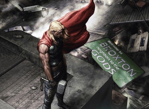 Cover for Marvel's Thor comics set in Broxton, Oklahoma.