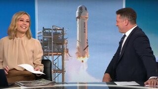 Australian TV Anchors Represent During Bezos 'Rocket' Story