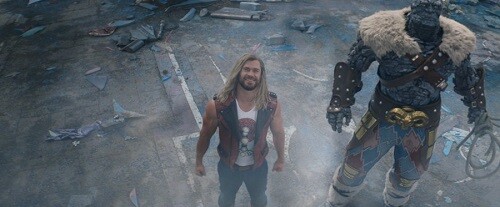 Thor and Korg in Love and Thunder trailer.