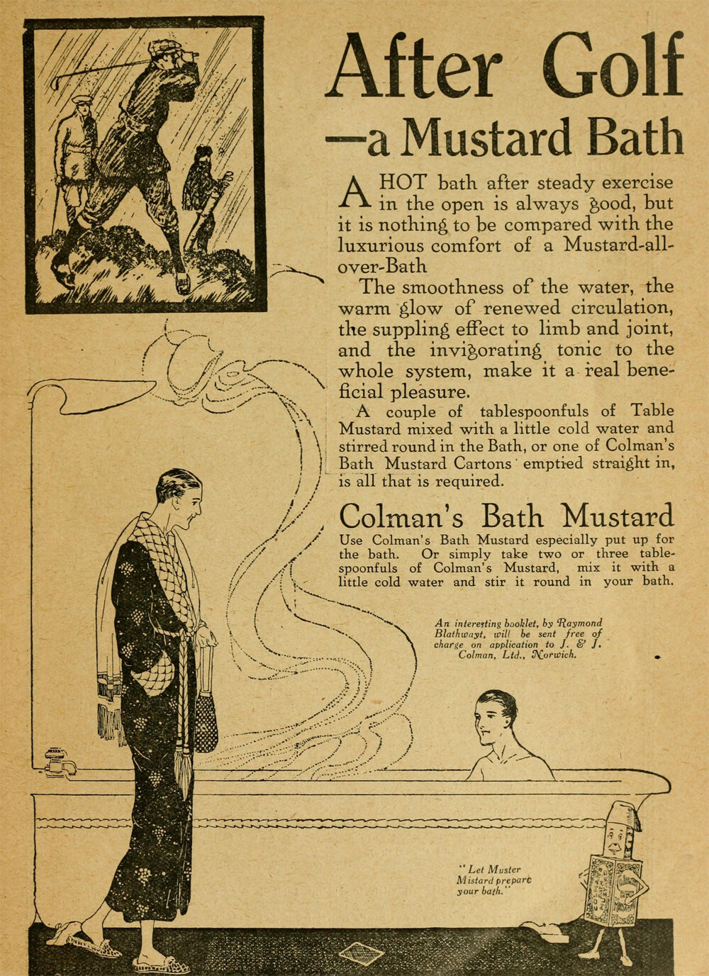 Colman’s Bath Mustard ad