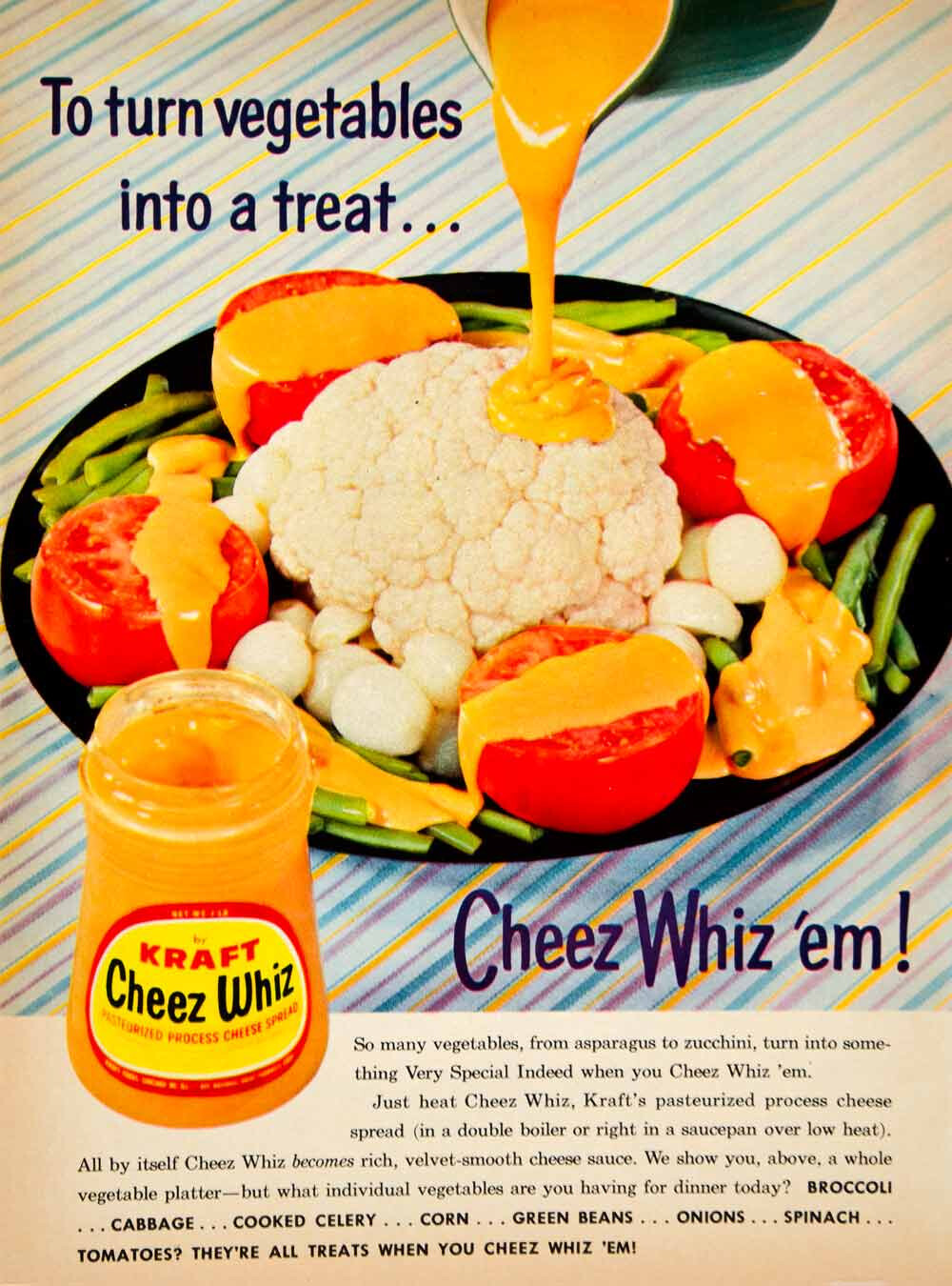 1961 Cheez Whiz ad