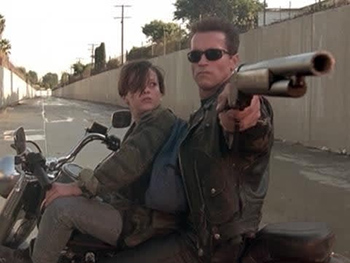 Terminator with a shotgun