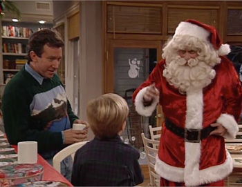 Santa and Tim Allen in Home Improvement
