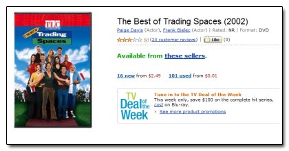 TUO The Best of Trading Spaces (2002) Paige Davis (Adfor). Erenk.Bielec CActor) Rated: NA Ferrheat DUD Tradirg Spaces and (20 cutometrsviso) J2 (01 Av