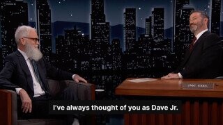 ‘I’ve Always Considered You Dave Jr.’: David Letterman Has Gone Soft for Jimmy Kimmel