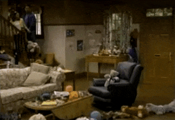 Everybody Loves Raymond car crash into living room