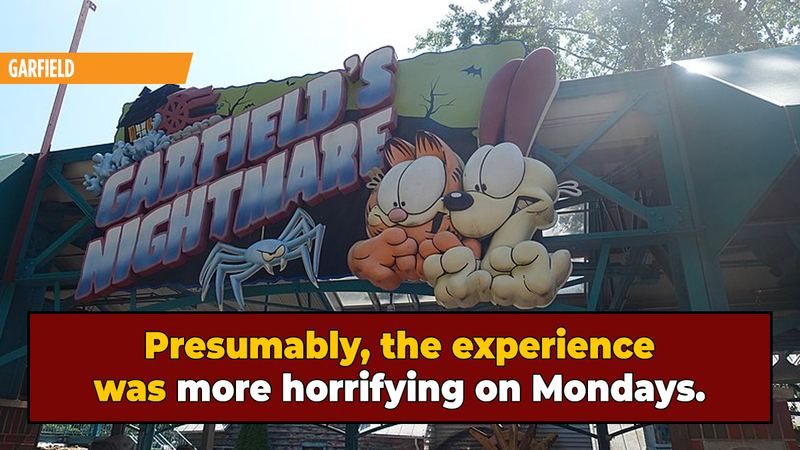 Garfield Ride 'Garfield's Bizarre Ride You Didn't Know Existed | Cracked.com