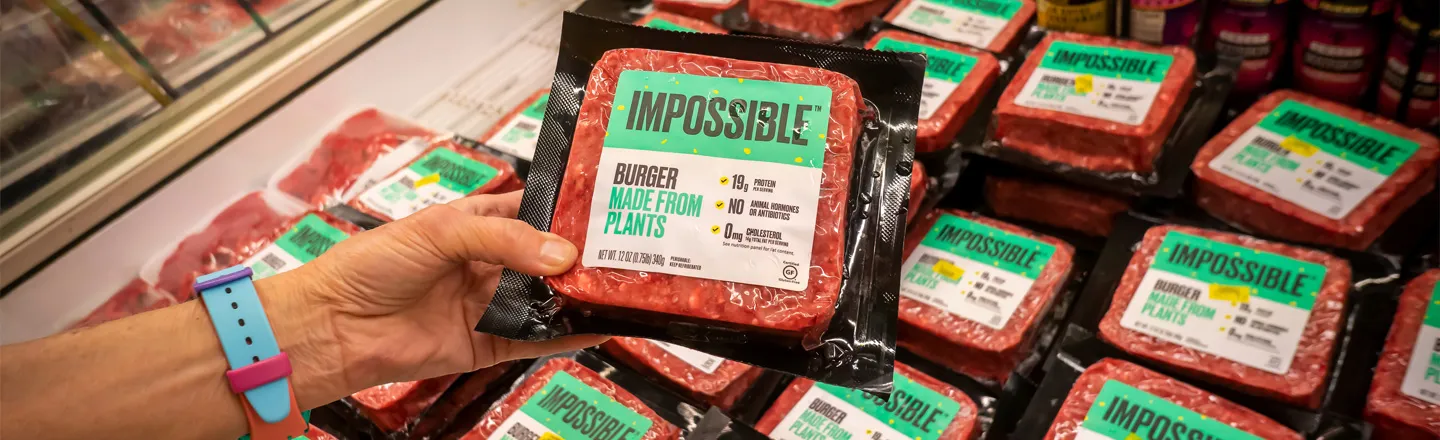 MPOSSIBL IRLE IMPOSSISLE oSS BURGER 19, MADE FROM NO PLANTS 0mg ApUSSIBEE oSSIb IFTE 0 n WANS MPOSSIE SIBLE SnE 